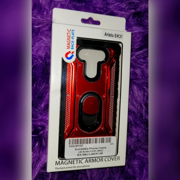 Magnetic Armor Cellphone Cover for LG Aristo - Picture 1 of 2